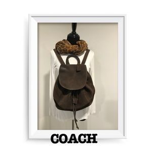 COACH Leather Backpack Bag